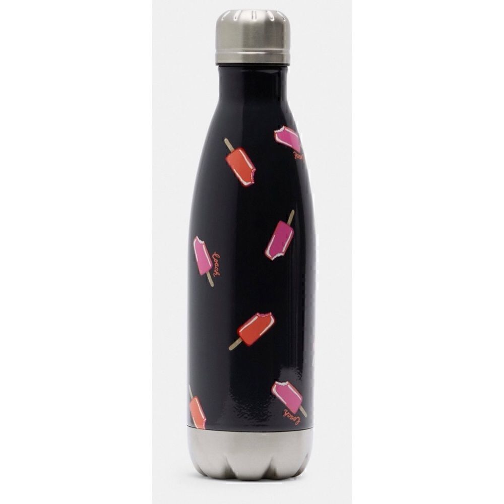 RARE-Coach Water Bottle With Popsicle Print 17 Oz NWT